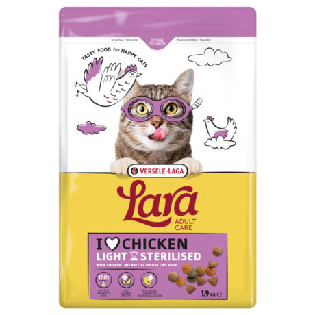 Lara Adult Light Sterilised Ξηρά Τροφή Στειρωμένης Γάτας με Κοτόπουλο 1.9kg