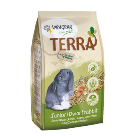 Vadigran Terra Junior & Dwarf Rabbit Πλήρης Τροφή για Νεαρά & Νάνους Κουνέλια 1kg
