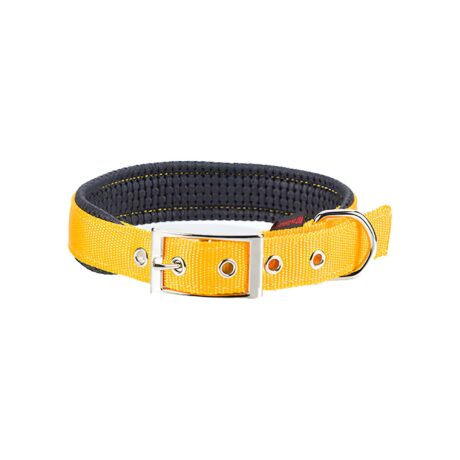 Pet Interest Neoprene Standard Κολάρο Σκύλου σε Κίτρινο Χρώμα Medium 20mm x 50cm