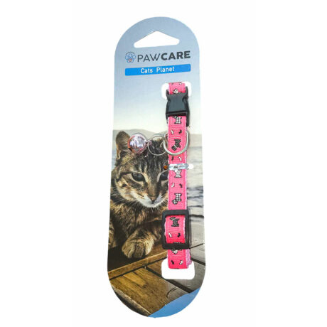 Pawcare Περιλαίμιο Γάτας Ροζ 10mm x 30cm