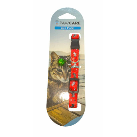 Pawcare Περιλαίμιο Γάτας Κόκκινο 10mm x 30cm