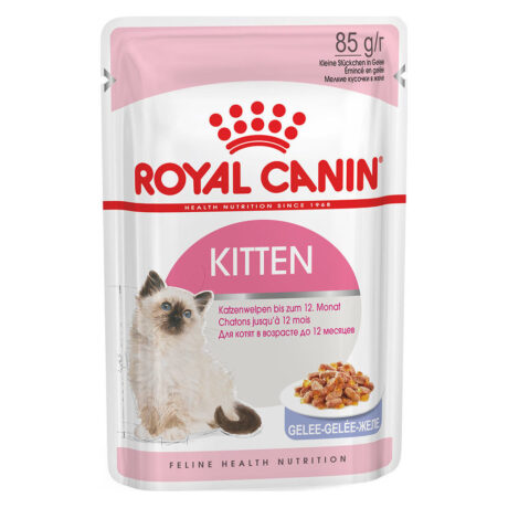 Royal Canin Wet Kitten Jelly Υγρή Τροφή για Γατάκια με Πουλερικά σε Φακελάκι 85gr