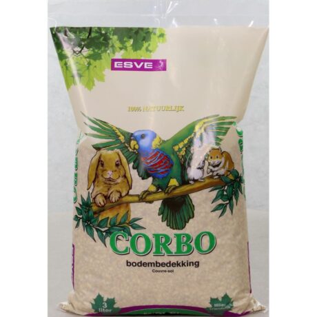 Esve Φυσικό Στρώμα Corbo Μέτριο για Πτηνά & Τρωκτικά 3lt