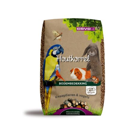 Esve Φυσικό Στρώμα Ξύλινης Κορής για Τρωκτικά & Πτηνά 18lt