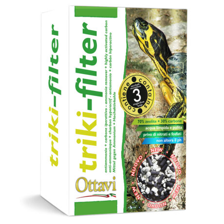 Ottavi Triki Filter Ζεόλιθος & Κόκκοι Ενεργού Άνθρακα για Φίλτρο Ενυδρείων Χελώνων 300gr