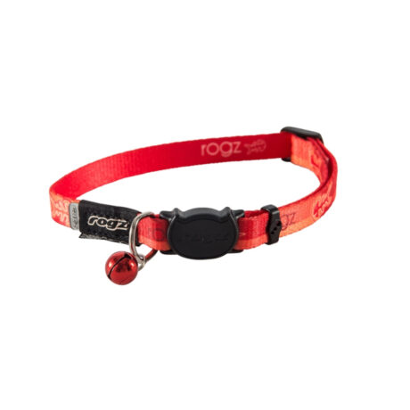 Rogz Kiddy Περιλαίμιο Γάτας Πορτοκαλί Ψάρι XSmall