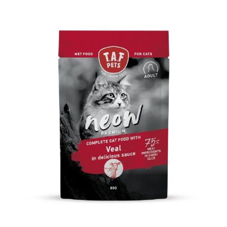 Taf Pets Υγρή Τροφή Γάτας με Μοσχάρι 80gr