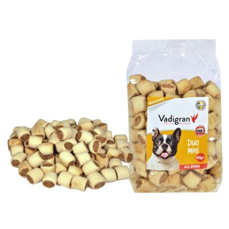 Vadigran Bakker Snack Dog Biscuits Duo Mini Μπισκότα Σκύλου 500gr