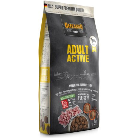 Belcando Adult Active Ξηρά Τροφή για Ενήλικους Σκύλους Μεσαίων & Μεγαλόσωμων Φυλών με Πουλερικά και Ρύζι 1kg