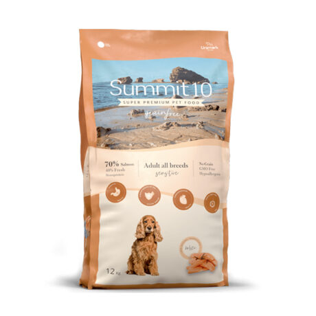 Summit10 Grain Free Adult Dog Sensitive Μονοπρωτεϊνική Ξηρά Τροφή Χωρίς Σιτηρά με Φρέσκο Σολομό και Πατάτα 12kg