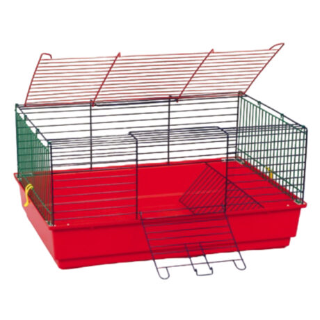 Domus Molinari Coniglio Roger Mix Color Πολύχρωμο Κλουβί για Κουνέλια 70x50x40cm