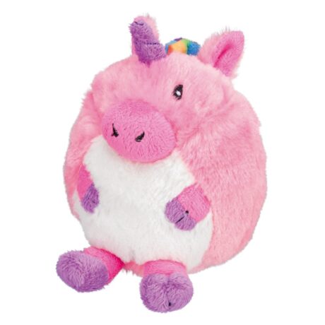 Trixie Παιχνίδι Σκύλου Στρογγυλό Λούτρινο Μονόκερος Ροζ 16cm