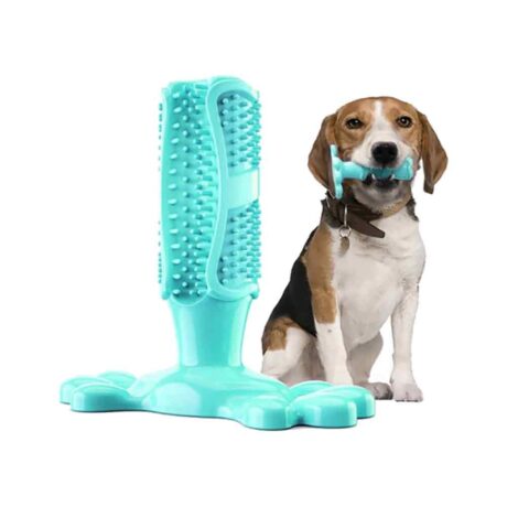 Pet Interest Παιχνίδι Σκύλου Paw-Shaped Dog Toothbrush Σιέλ