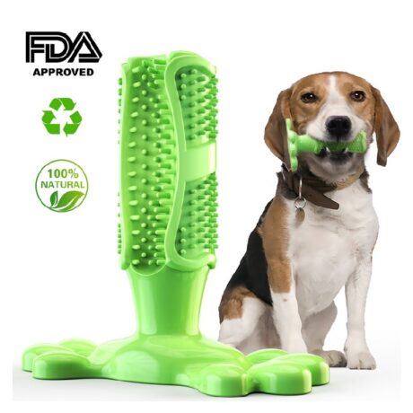 Pet Interest Paw-Shaped Dog Toothbrush Παιχνίδι Σκύλου Πράσινο
