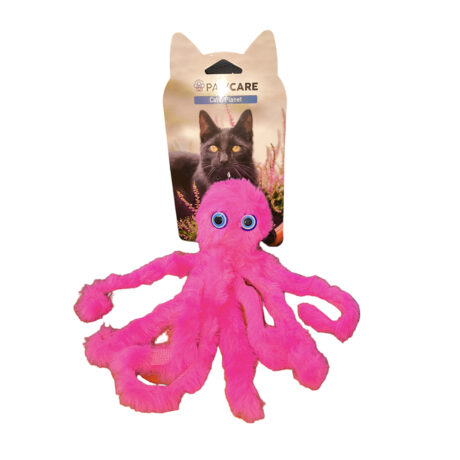 Pawcare Παιχνίδι Γάτας Λούτρινο Χταπόδι Φούξια 20cm