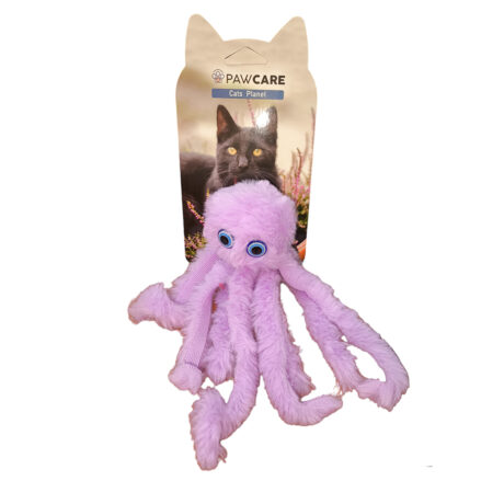 Pawcare Παιχνίδι Γάτας Λούτρινο Χταπόδι Μωβ 20cm