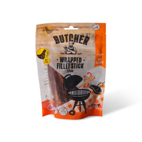 Vadigran Butcher BBQ Chicken Wrapped Fillet Stick Λιχουδιά Σκύλου με Κοτόπουλο 12cm 113gr