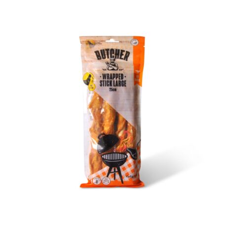 Vadigran Butcher BBQ Chicken Wrapped Stick Λιχουδιά Σκύλου με Κοτόπουλο Large 25cm 270gr