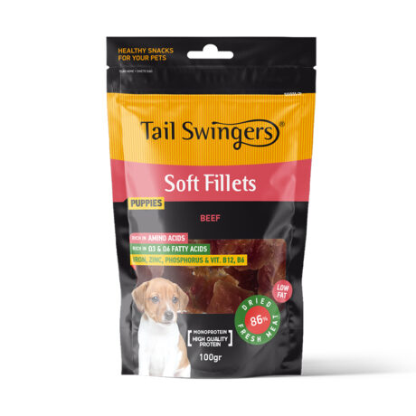 Tail Swingers Απαλό Φιλέτο Μοσχαριού για Κουτάβια 100gr