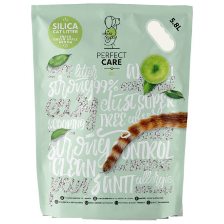Perfect Care Άμμος Σιλικόνης Γάτας Πράσινο Μήλο 5.8lt