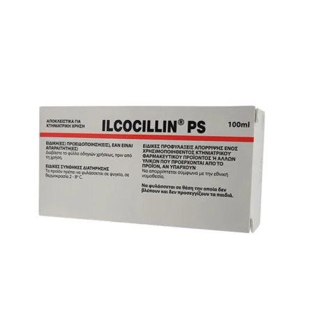 Ilcocillin PS Ενέσιμο Διάλυμα για τις Χρόνιες Λοιμώξεις του Αναπνευστικού για Σκύλους, Γάτες & Ζώα Παραγωγής 100ml