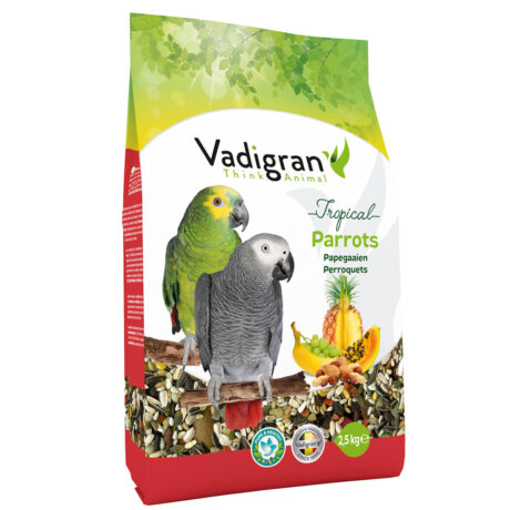 Vadigran Parrot Tropical Ολοκληρωμένη Τροφή για Τροπικούς Παπαγάλους 2.5kg