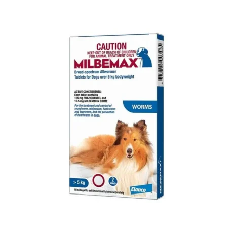 Milbemax Dog Worms Αντιπαρασιτικό για Ενδοπαράσιτα Σκύλων 12.5mg/125mg 5 - 25kg