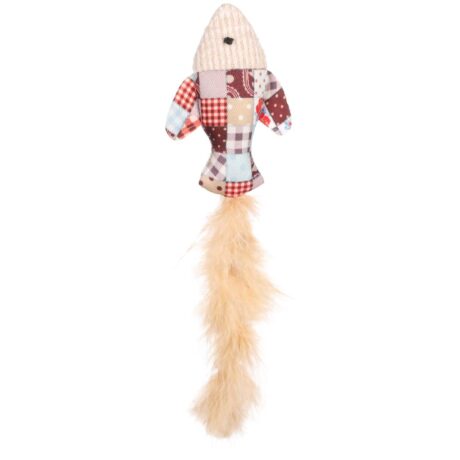 Flamingo Παιχνίδι Γάτας Ψαρί με Φτερά Εμποτισμένο με Catnip