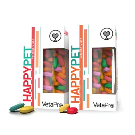 VetaPro Happy Pet Puppy Συμπλήρωμα Διατροφής Σκύλου σε Δισκία 100 Ταμπλέτες (-20%)