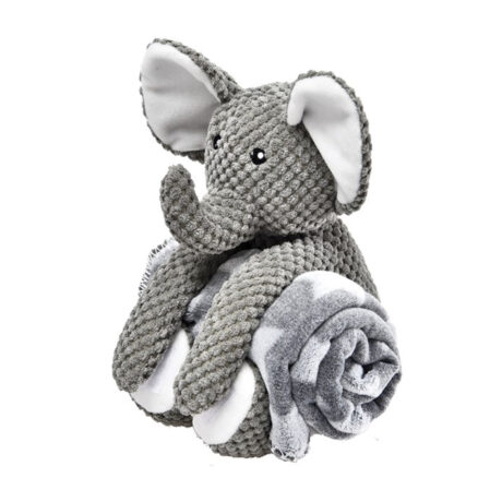 Pet Camelot Λούτρινο Ελεφαντάκι με Κουβέρτα 70x60cm