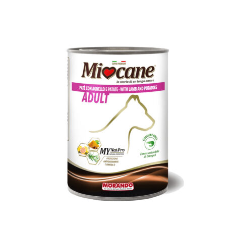 Miocane Adult Κονσέρβα Σκύλου Pate Αρνί & Πατάτα 400gr