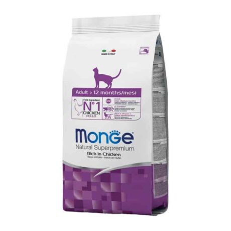 Monge Adult Ξηρά Τροφή Γάτας Κοτόπουλο 1.5kg