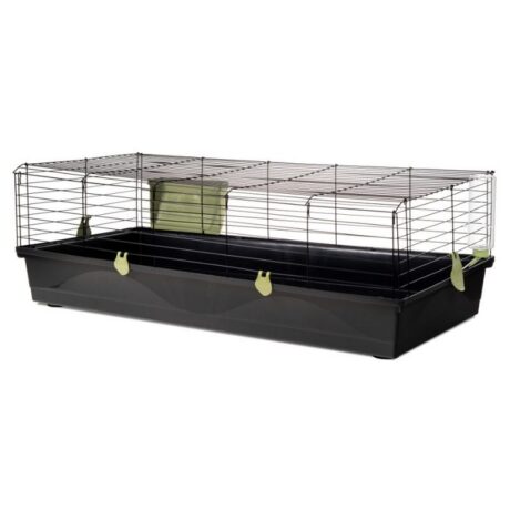 Voltrega Κλουβί Κουνελιών Μαύρο 120x59x40cm