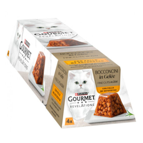 Purina Gourmet Υγρή Τροφή για Γάτα σε Ζελέ με Κοτόπουλο 4x57gr