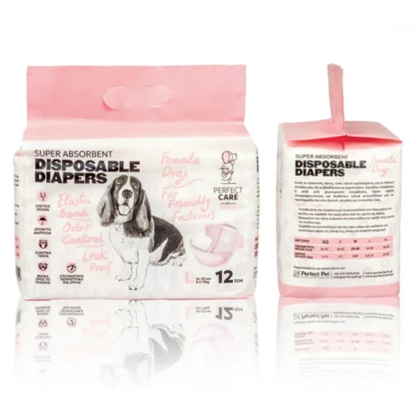Perfect Care Πάνες-Βρακάκια Σκύλου Large 12τμχ 34-50cm