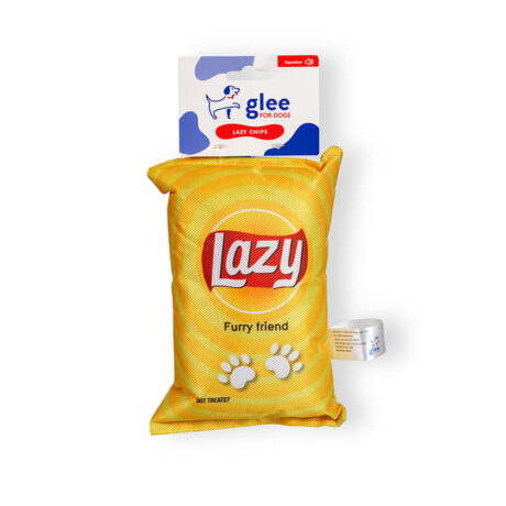 Glee Lazy Chips Squeaky Παιχνίδι Σκύλου