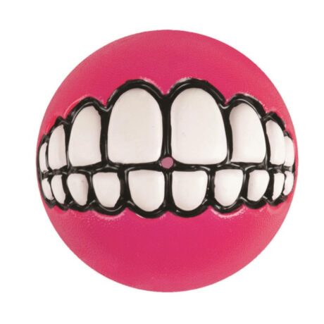 Rogz Grinz Παιχνίδι Σκύλου Μπάλα Ροζ Large 7,8 Cm