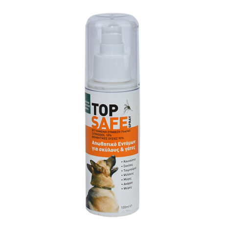 Topsafe Απωθητικό Σπρέι Εντόμων για Σκύλο / Γάτα 100ml