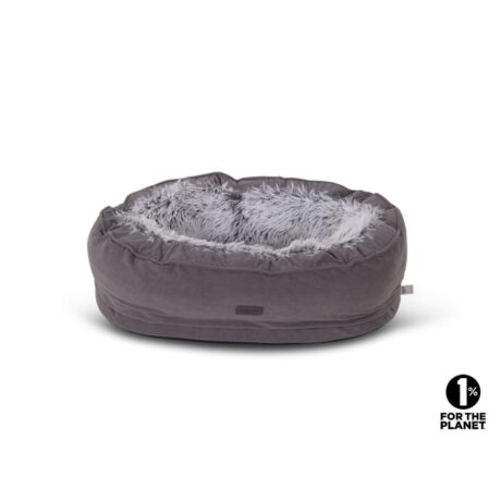 Vadigran Keon Oval Basket Grey Καλάθι Σκύλου 64x46x20cm