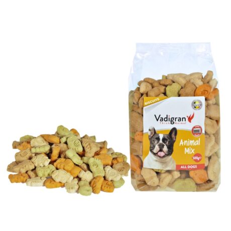 Vadigran Bakker Snack Dog Biscuits Animal Mix Μπισκότα Σκύλου 500gr