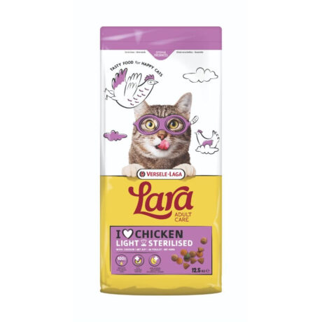 Lara Adult Light Sterilised Ξηρά Τροφή Στειρωμένης Γάτας με Κοτόπουλο 12.5kg