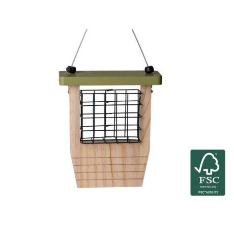 Emma’s Garden Suet Cake Feeder Wood FSC® Ξύλινος Τροφοδότης για Μπλοκ Λίπους 20x7.5x25cm