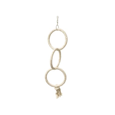 Vadigran Bird Toy Ring Cotton Triple Τριπλό Παιχνίδι Πτηνών Δαχτυλίδια από Βαμβάκι 48/14cm