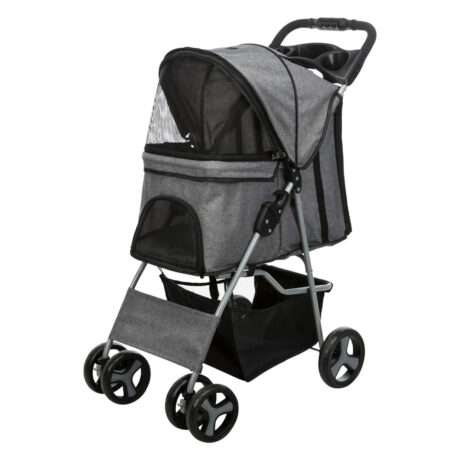 Trixie Buggy Καρότσι Μεταφοράς Σκύλου Γκρι έως 15kg 47×100×80cm