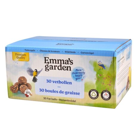 Emma’s Garden Fat Balls Premium Λιπαρές Μπάλες σε Κουτί 30×80 gr