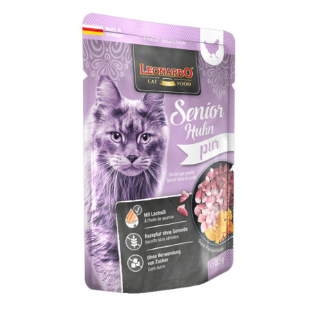 Leonardo Senior Φακελάκι με Κοτόπουλο 85gr