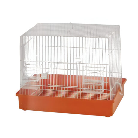 Domus Molinari Κλουβί Ωδικών Πτηνών με Λευκό Κάγκελο 38x22x30cm