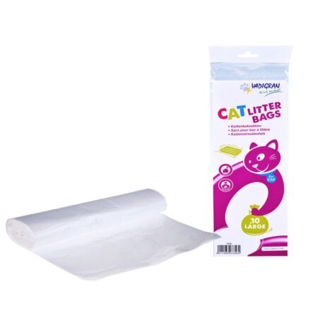 Vadigran Bags Large for Cat Litter Tray Τσάντες Απορριμμάτων Τουαλέτας Γάτας 40x47x65cm 10τμχ