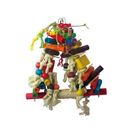 Vadigran Bird Toy Perch and Toy XL Παιχνίδι Πτηνών με Κούνια και Παιχνίδι 40cm