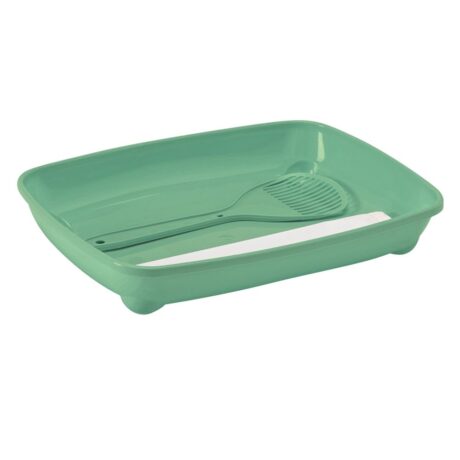 Vadigran Cat Litter Tray Billy Kit Open Green Τουαλέτα Γάτας με Φτυαράκι 36.7x27x6cm